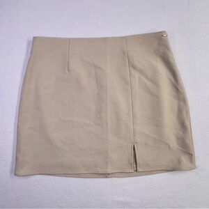 Guess Tan/Kahki Mini Skirt with Slit - Women’s - L